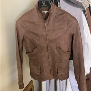 Vince Brown Genuine Leather Jacket